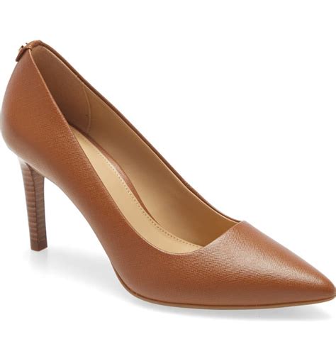 michael kors dorothy flex gold|Dorothy Flex Leather Pump .